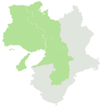 営業エリア　大阪府全域　兵庫県　京都府　奈良県
