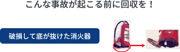 こんな事故が起こる前に回収を！